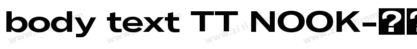 body text TT NOOK字体转换 body text TT NOOK字体转换